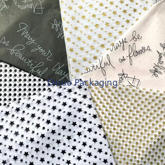 ห่อกระดาษทิชชู่ย่อยสลายได้ลายจุดคลื่นคริสต์มาสสำหรับของขวัญบำรุงผิวหน้าน้ำหอม