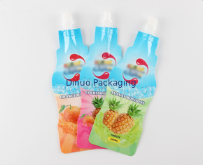 พลาสติกเหลวรีไซเคิลแบบรีฟิลได้ Stand Up Spout Pouch กระเป๋าใส่อาหารเด็กแบบใช้ซ้ำได้
