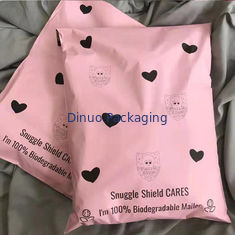 PLA Compostable Poly Mailer ในสีชมพู สําหรับการแก้ไขการบรรจุที่มีความรับผิดชอบต่อสิ่งแวดล้อม