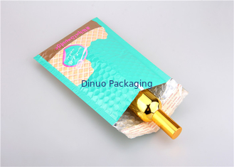 Lake Blue Metallic Bubble Mailers ซองจดหมายพร้อมซองจดหมาย 145x210 มม. # C สำหรับลิปสติก