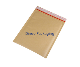น้ำหนักเบาทนน้ำมันสีน้ำตาล 6x10 คราฟท์ Bubble Mailers opp ฟิล์มนอกง่ายต่อการฉีกขาด