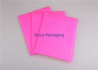 โพลีสีชมพู Bubble Mailers กระเป๋า, ซองจดหมายส่งจดหมายฟองสีสันสำหรับบรรจุภัณฑ์