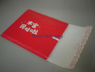 ซองจดหมายบุฟองน้ำโพลีแดงลายฟองมีความทนทานต่อการเจาะทะลุ 10.5 X 16 # 5