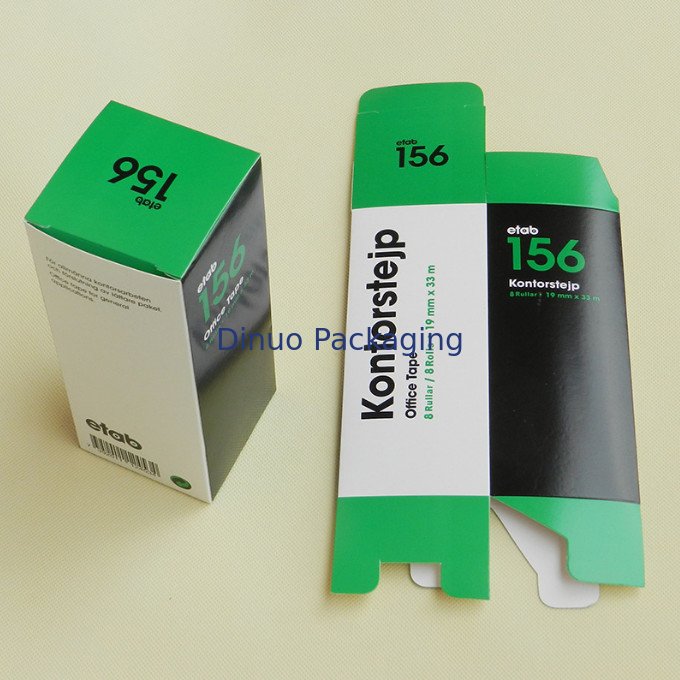 ไฟล์ PDF หลากสีพิมพ์กล่องกระดาษกล่องของขวัญชาเงินแบบกำหนดเองรีไซเคิลได้
