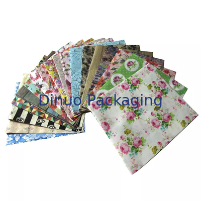 Polka Dot Gingham Double Color Background กระดาษทิชชูห่อกระดาษสำหรับกล่องรองเท้ายาทาเล็บ