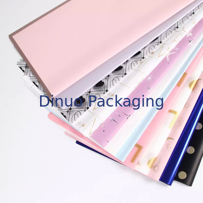 แผ่นกระดาษทิชชูเยื่อกระดาษฟอยล์สีทองแบบกำหนดเองสำหรับของขวัญ Rose Gold