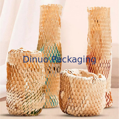 Woodpulp กระดาษรังผึ้งที่ย่อยสลายได้ทางชีวภาพกันกระแทกลูกบอลรังผึ้งป้องกัน