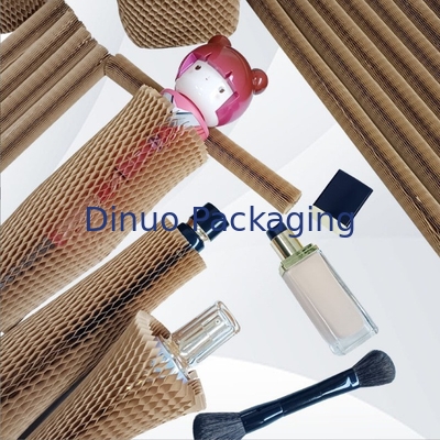 ปลอกกระดาษรังผึ้งที่ย่อยสลายได้สำหรับบรรจุภัณฑ์เครื่องสำอางขวดแก้ว