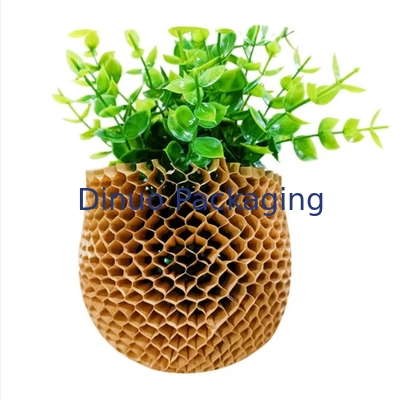 ปลอกกระดาษรังผึ้งที่ย่อยสลายได้สำหรับบรรจุภัณฑ์เครื่องสำอางขวดแก้ว
