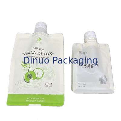 พลาสติกเหลวรีไซเคิลแบบรีฟิลได้ Stand Up Spout Pouch กระเป๋าใส่อาหารเด็กแบบใช้ซ้ำได้