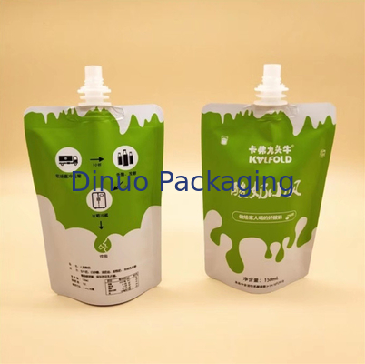 พลาสติกเหลวรีไซเคิลแบบรีฟิลได้ Stand Up Spout Pouch กระเป๋าใส่อาหารเด็กแบบใช้ซ้ำได้