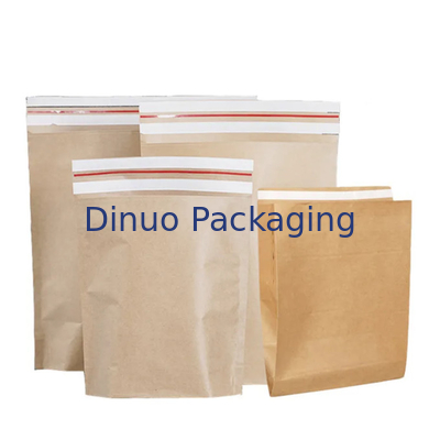 เป็นมิตรกับสิ่งแวดล้อมที่รีไซเคิลได้ Self Adhesive Seal Pure Paper Mailer Bag For Garment