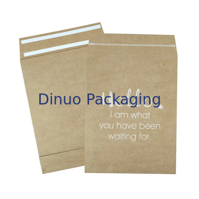 เป็นมิตรกับสิ่งแวดล้อมที่รีไซเคิลได้ Self Adhesive Seal Pure Paper Mailer Bag For Garment