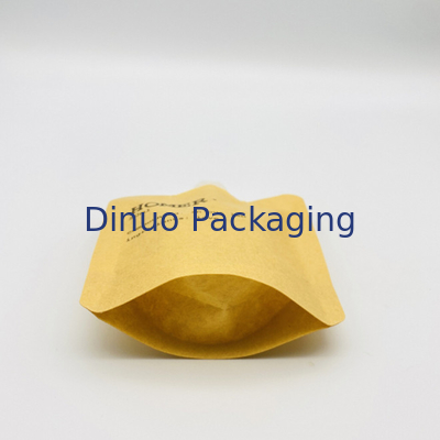 Custom Stand Up Bag กระเป๋าเติมของเหลวเครื่องสำอางคราฟท์ที่ย่อยสลายได้ทางชีวภาพ