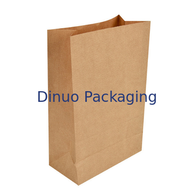 พิมพ์โลโก้ที่กำหนดเองบรรจุภัณฑ์อาหารสำเร็จรูป Takeaway Bread Carrier ถุงกระดาษคราฟท์