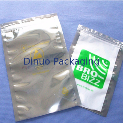 ถุงป้องกัน ESD ความหนา 0.03 - 0.15 มม. สำหรับชิ้นส่วนอิเล็กทรอนิกส์