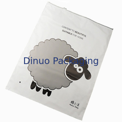 กระเป๋าบรรจุสินค้า CPE ที่สามารถนําไปใช้ใหม่ กระเป๋าผ้า CPE/PVC/PE Ziplock 17 X 20cm