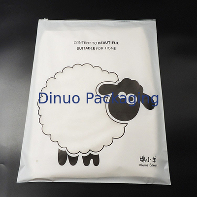 กระเป๋าบรรจุสินค้า CPE ที่สามารถนําไปใช้ใหม่ กระเป๋าผ้า CPE/PVC/PE Ziplock 17 X 20cm