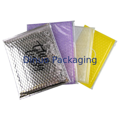 พลาสติก PVC ปลาสติก Bubble Padded Zip Lock กระเป๋าแต่งหน้าเครื่องสําอาง Zipper Bubble Mailer