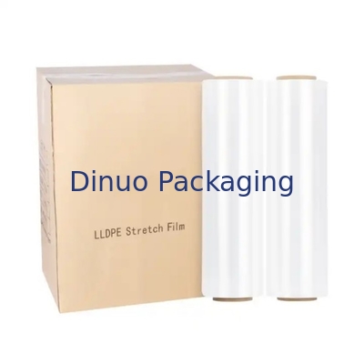 ฟิล์มยืดและลดความแรงสูง 0.017 มิลลิเมตร LLDPE สําหรับบรรจุ