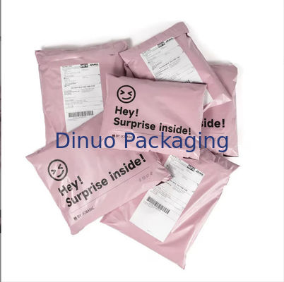 PLA Compostable Poly Mailer ในสีชมพู สําหรับการแก้ไขการบรรจุที่มีความรับผิดชอบต่อสิ่งแวดล้อม