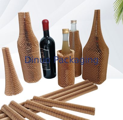 ปลอกกระดาษรังผึ้งที่ย่อยสลายได้สำหรับบรรจุภัณฑ์เครื่องสำอางขวดแก้ว