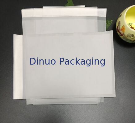 ถุงกระดาษ Glassine แบบย่อยสลายได้ ซีลสามด้าน ซีลตัวเอง กันไขมัน ทนความร้อน สำหรับงานฝีมือและของชิ้นเล็ก