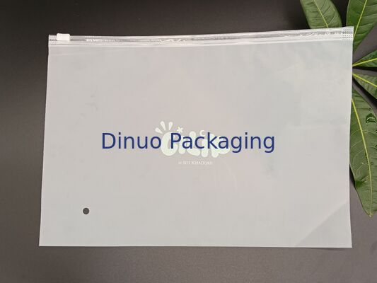 Eco-Friendly Food-Safe Reusable CPE Frosted Zipper Pouch Storage For Clothes Documents