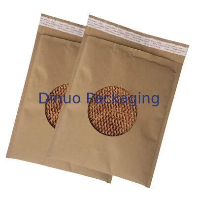 Environmentally 100% Recyclable Paper Padded Mailers Cushion Shockproof Kraft Paper Padded Bags Paper Packaging