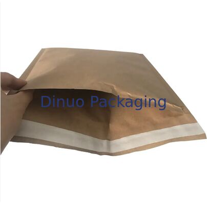 Environmentally 100% Recyclable Paper Padded Mailers Cushion Shockproof Kraft Paper Padded Bags Paper Packaging