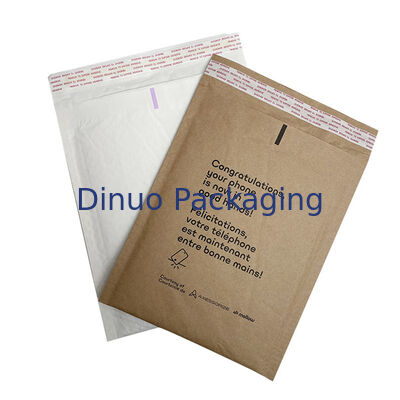 สะพายพัสดุสารพัดล้างทางชีวภาพ Eco Double Layered Padded Envelope กระเป๋าขนส่งน้ําผึ้งสีน้ําตาล กระดาษ Kraft Bubble Mailer
