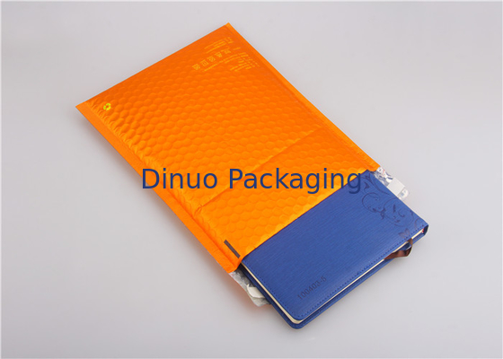 สีส้มเมทัลลิกเบาะซองจดหมายบับเบิ้ลเมล์ที่กำหนดเอง 35x330mm # H เป็นมิตรกับสิ่งแวดล้อม