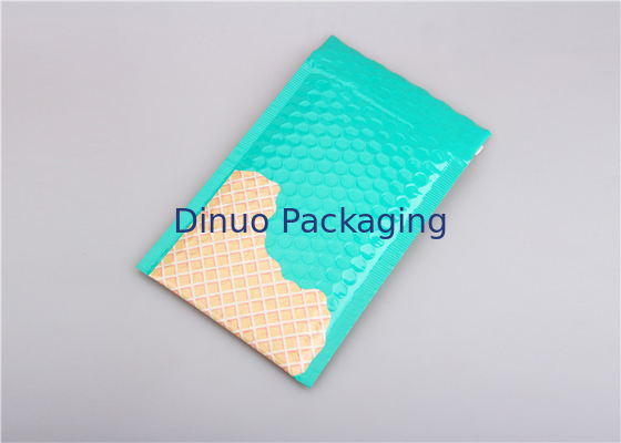 Lake Blue Metallic Bubble Mailers ซองจดหมายพร้อมซองจดหมาย 145x210 มม. # C สำหรับลิปสติก