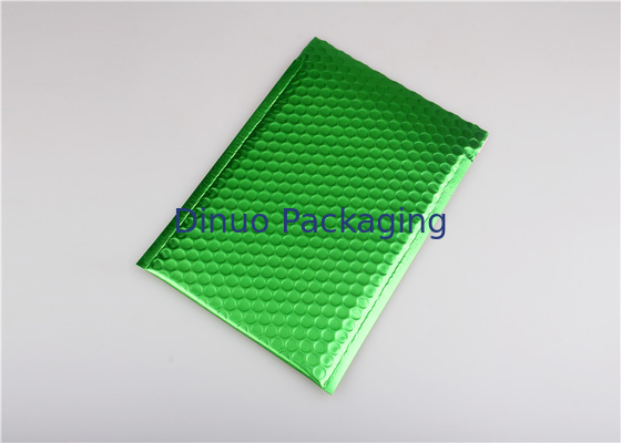 รูปสี่เหลี่ยมตราแสงสีเขียวเมทัลลิเมล์ฟองจดหมาย 265x360mm # I ทนต่อแรงกระแทกพลาสติกสำหรับโปรโมชั่น