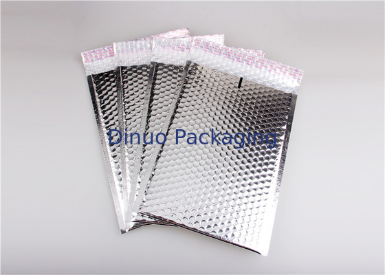 Self Seal Silver Metallic Bubble Mailers, Bubble Wrap ซองจดหมายรีไซเคิลได้