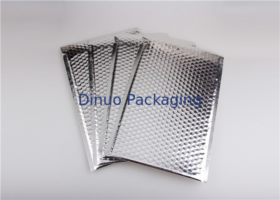 Self Seal Silver Metallic Bubble Mailers, Bubble Wrap ซองจดหมายรีไซเคิลได้