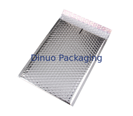 Self Seal Silver Metallic Bubble Mailers, Bubble Wrap ซองจดหมายรีไซเคิลได้