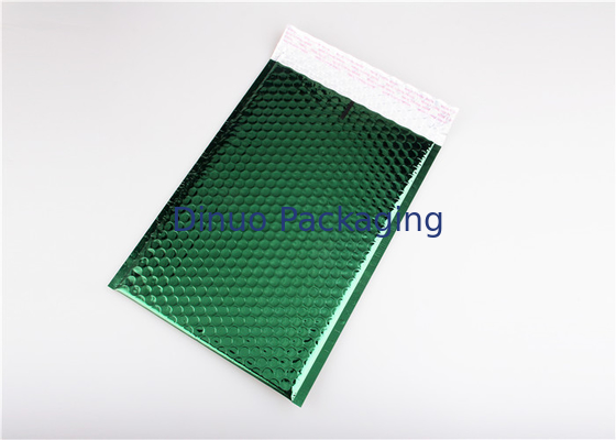 Tearproof Metallic Bubble Mailers ซองจดหมายเบาะสี่เหลี่ยมสีเขียวเข้ม