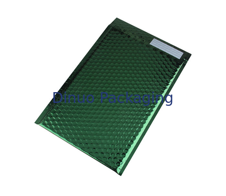 Tearproof Metallic Bubble Mailers ซองจดหมายเบาะสี่เหลี่ยมสีเขียวเข้ม