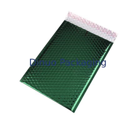 Tearproof Metallic Bubble Mailers ซองจดหมายเบาะสี่เหลี่ยมสีเขียวเข้ม