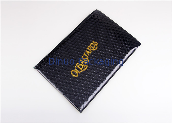 ซองกันน้ำสีดำเมทัลลิกสำหรับการพิมพ์, 180x165 # CD-DCD Custom Bubble Mailers