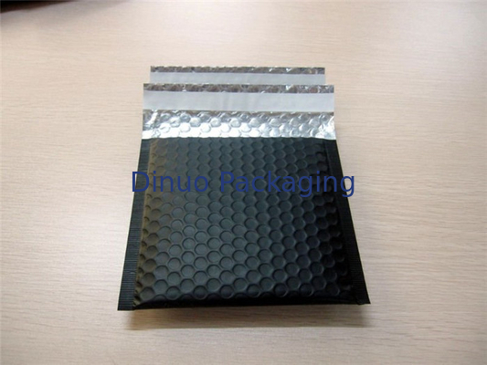 Heat Seal Matte Black Bubble Mailers 0/6 โดย 10, Bubble Lined Courier Bags สำหรับเครื่องแต่งกาย