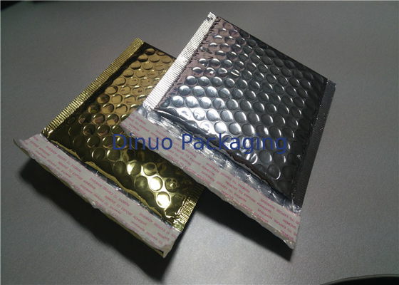 ซองจดหมายสีจัดส่งเมทัลลิกตกแต่ง Bubble Mailers ความต้านทานการกระแทก