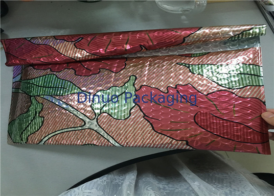 ถุงเมทัลลิกฟองเมลพิมพ์ลายสีสันสดใสขนาด 1 / 7.25 "X12" ซองจดหมายฟองฮอลิเดย์