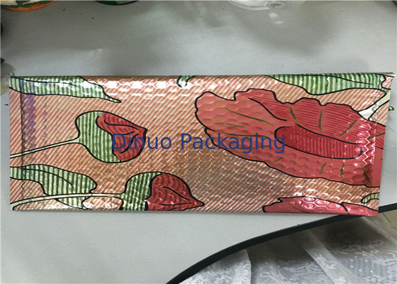 ถุงเมทัลลิกฟองเมลพิมพ์ลายสีสันสดใสขนาด 1 / 7.25 "X12" ซองจดหมายฟองฮอลิเดย์