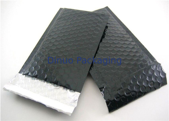 PET Black Bubble Lined Envelope, 6x10 Bubble Mailers ขนาด 0 แรงกระแทก