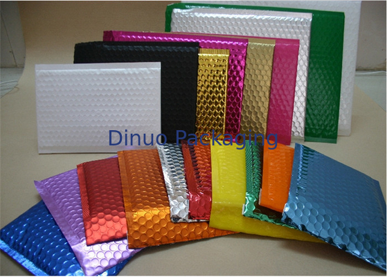 ลามิเนตที่มีสีสันซองจดหมายฟองโลหะปิดผนึกด้วยตนเองสำหรับอุตสาหกรรมการจัดส่ง