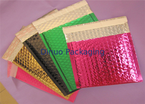 ลามิเนตที่มีสีสันซองจดหมายฟองโลหะปิดผนึกด้วยตนเองสำหรับอุตสาหกรรมการจัดส่ง