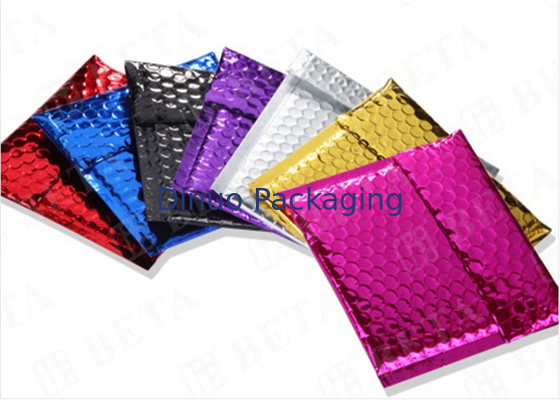 ลามิเนตที่มีสีสันซองจดหมายฟองโลหะปิดผนึกด้วยตนเองสำหรับอุตสาหกรรมการจัดส่ง