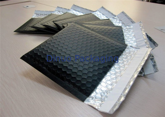 PET Black Bubble Lined Envelope, 6x10 Bubble Mailers ขนาด 0 แรงกระแทก